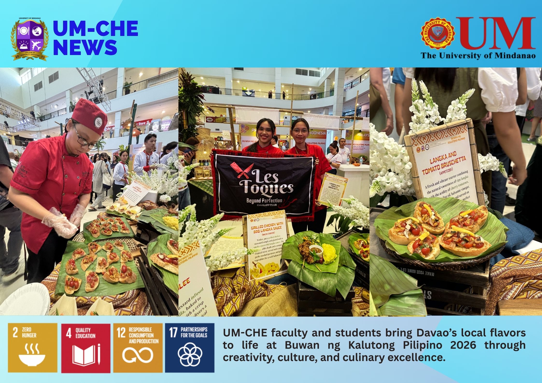 UM-CHE Showcases Culinary Excellence at Buwan ng Kalutong Pilipino 2026